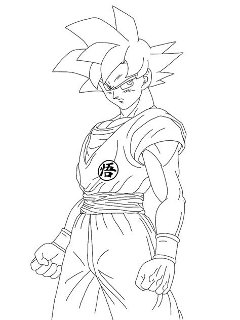 Dragonball super saiyan god goku. Ssj Goku Drawing at GetDrawings | Free download