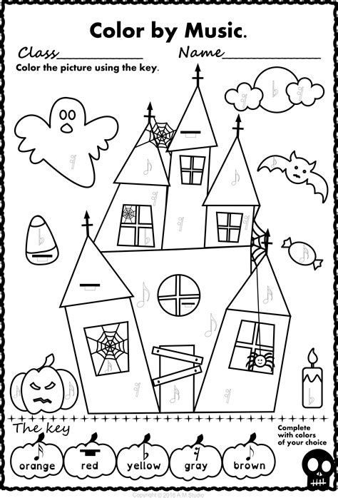 Halloween Coloring Pages For Older Students At Free