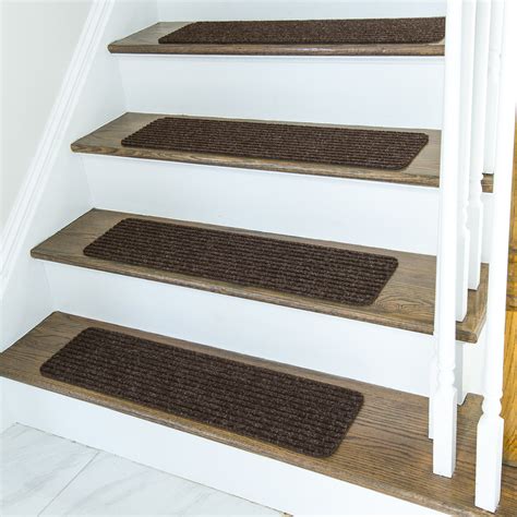 First and foremost, the tread or nosing should improve the safety of all who walk on the staircase. Non Slip Carpet Stair Treads + Double sided tape - Set of ...