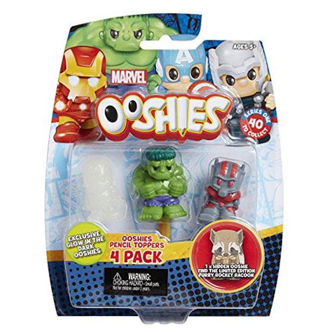 Ooshies Set 2 Marvel Series 1 Action Figure 4 Pack