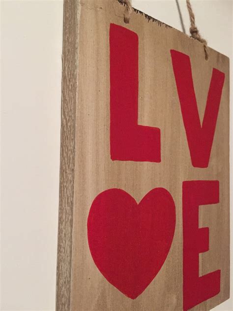 Love Wood Sign Love Sign Rustic Decor Wedding Decor