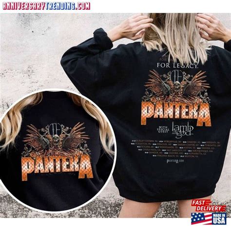 Vintage Pantera 2023 Tour T Shirt With Lamp Of God Sweatshirt Music