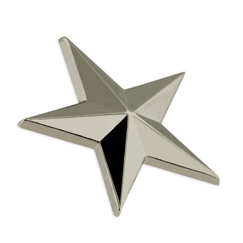 3d Star Pin Silver Pinmart