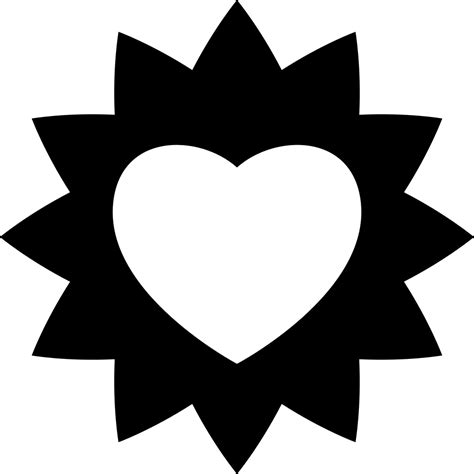 Sun With Heart Svg Png Icon Free Download 31868 Onlinewebfontscom