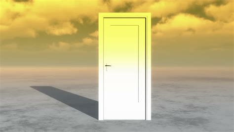 Door In The Sky With Timelapse Clouds Hd Version Stock Footage Video
