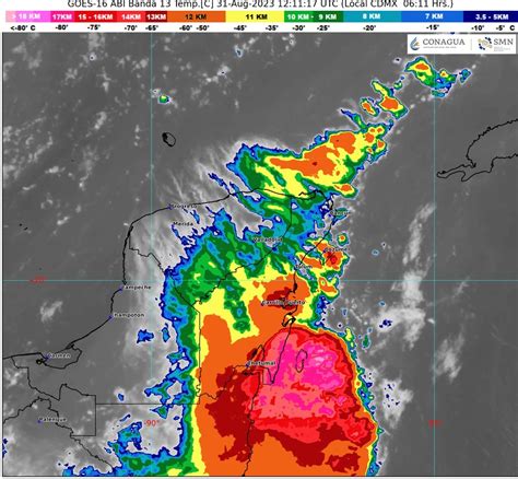 Clima para hoy en Cancún y Quintana Roo Lluvias puntuales fuertes