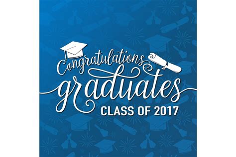 Vector on seamless graduations background congratulations graduates ...
