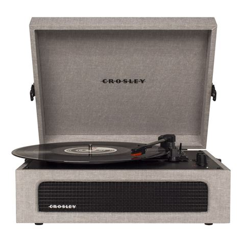 Crosley Voyager Portable Turntable Grey At Gear4music