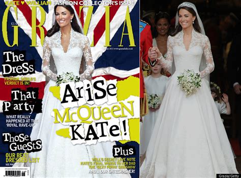Grazia Yes We Photoshopped Kates Royal Wedding Cover Photos