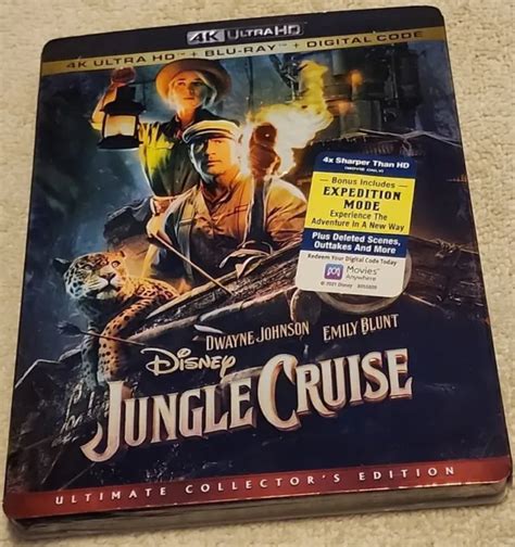 JUNGLE CRUISE K Ultra HD Blu Ray Dwayne Johnson Emily Blunt New