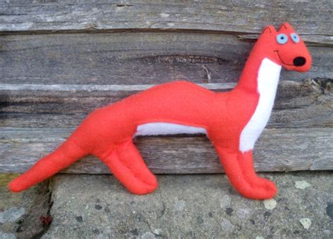 Weasel Stoat Soft Toy Mascot Softie Stuffed Animal Felt