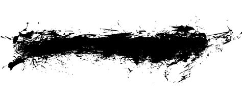 12 Grunge Brush Stroke Banner Png Transparent Vol5