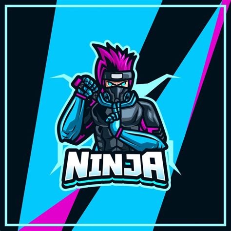 Premium Vector Ninja Mascot Esport Logo