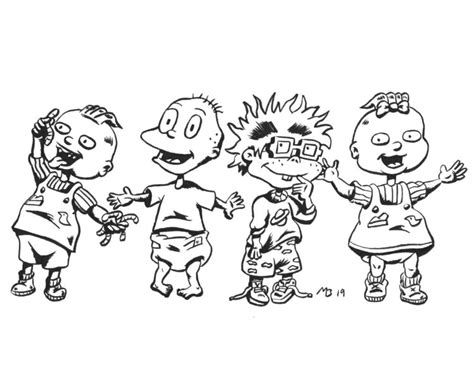 Gangster Rugrats Drawings