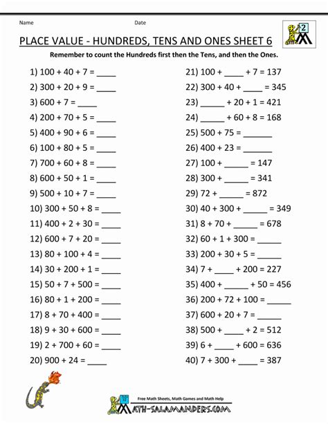 Sixth Grade Math Worksheets Printable Kidsworksheetfun