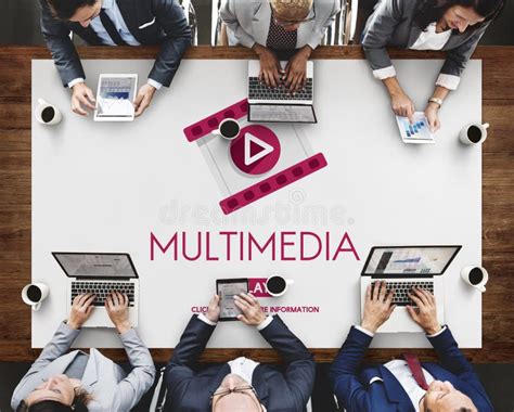 Multimedia Entertainment Media Digital Concept Stock Image Image Of