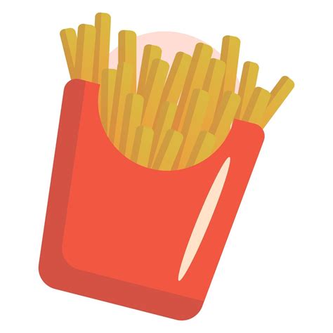 French Fries Fast Food Junk Food Cartoon Style 2369080 Vector Art