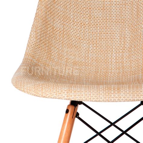 Eames Style Mid Century Modern Special Edition Wood Leg Weave Dsw