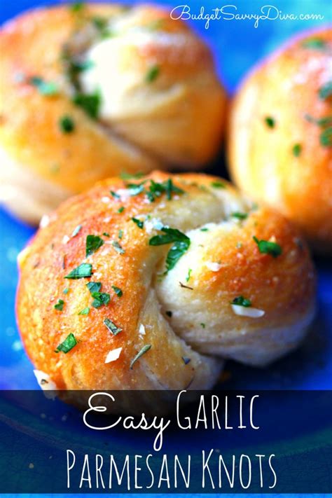 Easy Garlic Parmesan Knots Recipe Marie Recipe Budget Savvy Diva