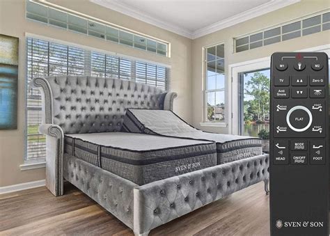 Sven And Son Split King Adjustable Bed Base Frame 14” Luxury Cool Gel