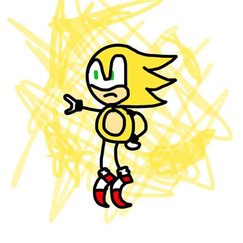 This Classic Super Sonic Drawing Oc Sonicthehedgehog