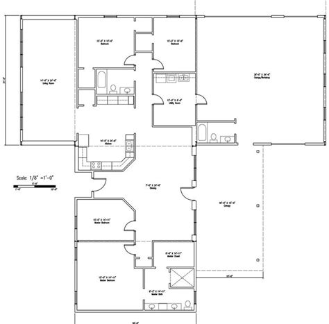 Barndominium Floor Plans Texas Barndominium Floor Pla