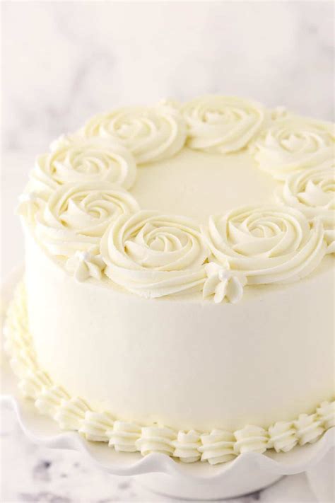 Mild And Fluffy White Cake With Whipped Frosting Enjoyhotfood