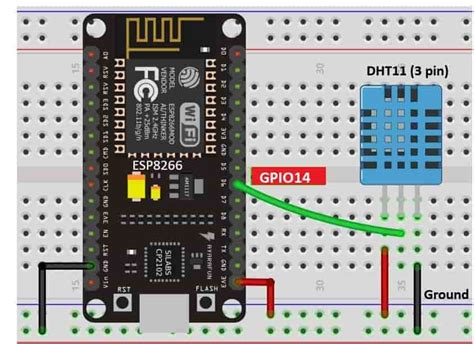 Interface Dht11 Dht22 With Esp8266 Display Readings On Oled