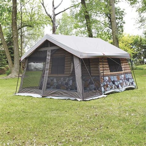 This Log Cabin Tent Has Its Own Private Garden