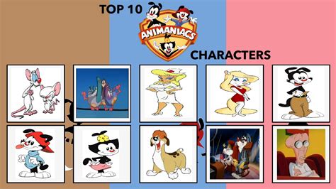 my top 10 animaniacs characters by bart toons on deviantart