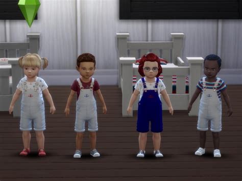 Nautical Toddler Overalls By Deegardiner3 At Mod The Sims Sims 4 Updates