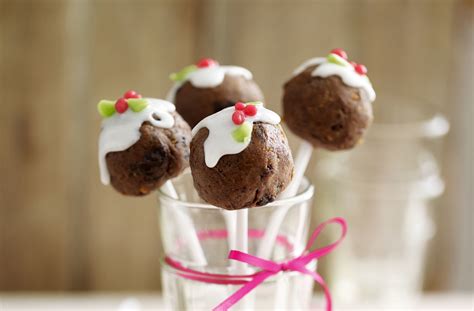 Christmas desserts christmas treats cupcake christmas christmas truffles christmas this strawberry shortcake cake pops recipe results in the most amazing summery cake pops you have ever eaten. Christmas pud cake pops | Tesco Real Food