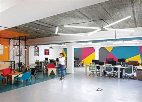 A World Of Color And Creative Design Modern Industrial Office In