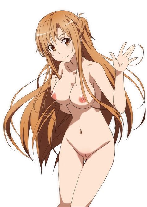 asuna sao sword art online nude filter third party edit breasts cleft of venus large
