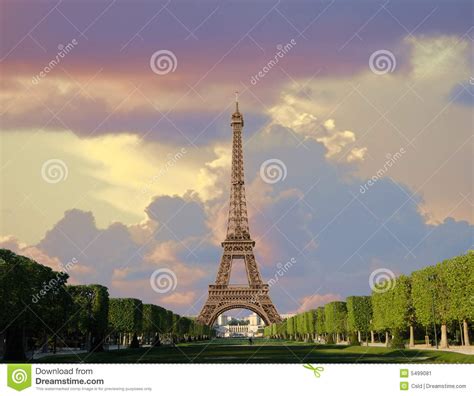 Eiffel Tower After Rain Stock Image Image Of Gustave 5499081