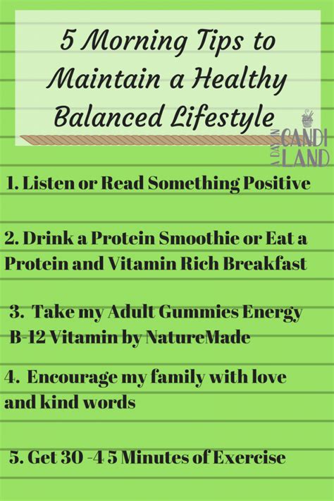 5 Daily Tips for Maintaining a Healthy Balanced Life - A ...
