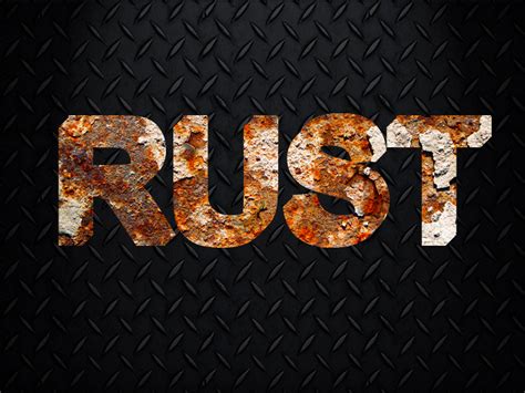 Photoshop Tutorial Create Rusted Metal Text Graphic Design