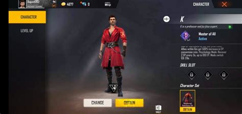 Free Fire New Character K: All you need to know ... Free fire character free fire.
