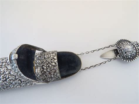 Sterling Silver Chatelaine Glasses Case By George Unite Repousse From Blacktulip On Ruby Lane