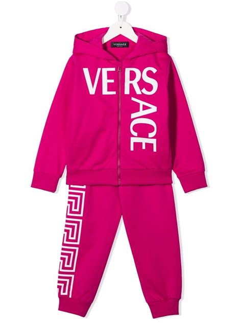 Versace Kids Logo Print Tracksuit Farfetch