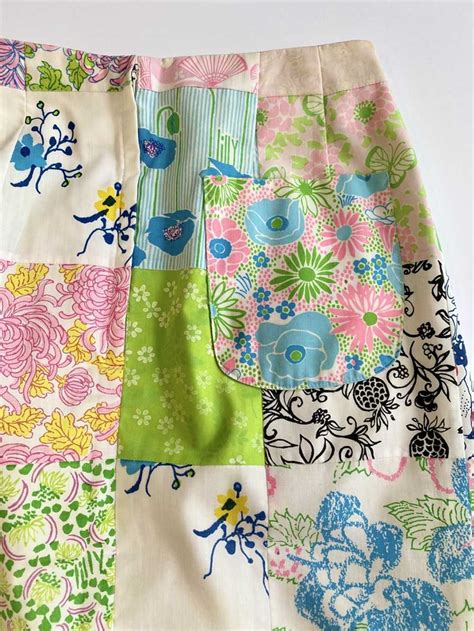 Vintage Lilly Pulitzer Patchwork Skirt Gem