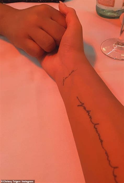 Chrissy Teigen Reveals She Got Tattoo In Honor Of Son She Lost