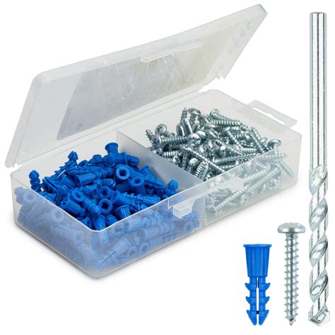 Buy Qualihome Ribbed Plastic Drywall Anchor Kit Wall Anchors And