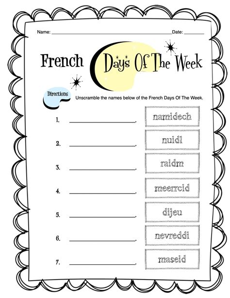 Grade 2 French Worksheets Worksheets For Kindergarten