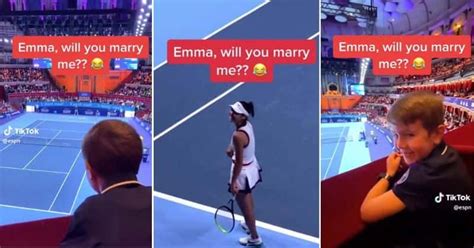 Little Fan Proposes To Tennis Star Emma Raducanu During Match And Its So Adorable Flipboard