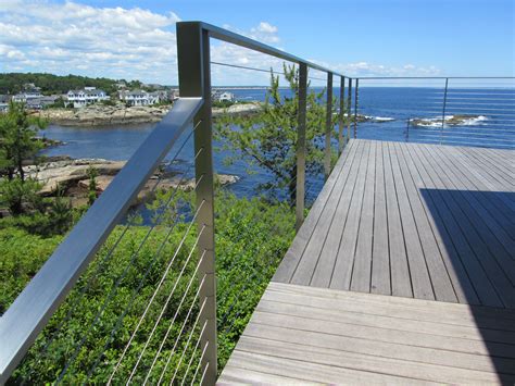 We are the best stainless steel railing manufacturers in hyderabad, india and have 20+ years of experience and skilled knowledge in. Sleek Stainless Steel Cable Railing - Ogunquit, ME - Keuka ...