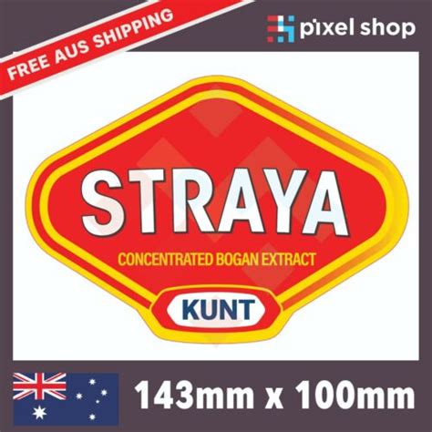 Straya Bogan Extract Sticker Aussie Car Funny Ute Window Vegemite