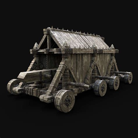 Medieval Battering Ram 3d Model By Enterables