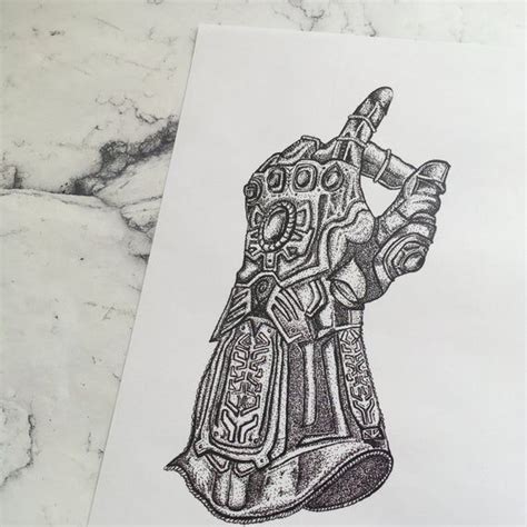 Aggregate More Than 85 Thanos Gauntlet Sketch Ineteachers