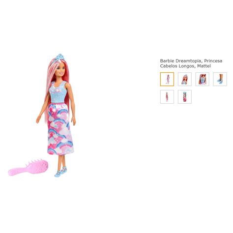 Barbie Dreamtopia Princesa Cabelos Longos Mattel Shopee Brasil
